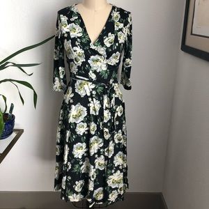 NWT Unique Vintage Medium Floral Kelsie Wrap Dress